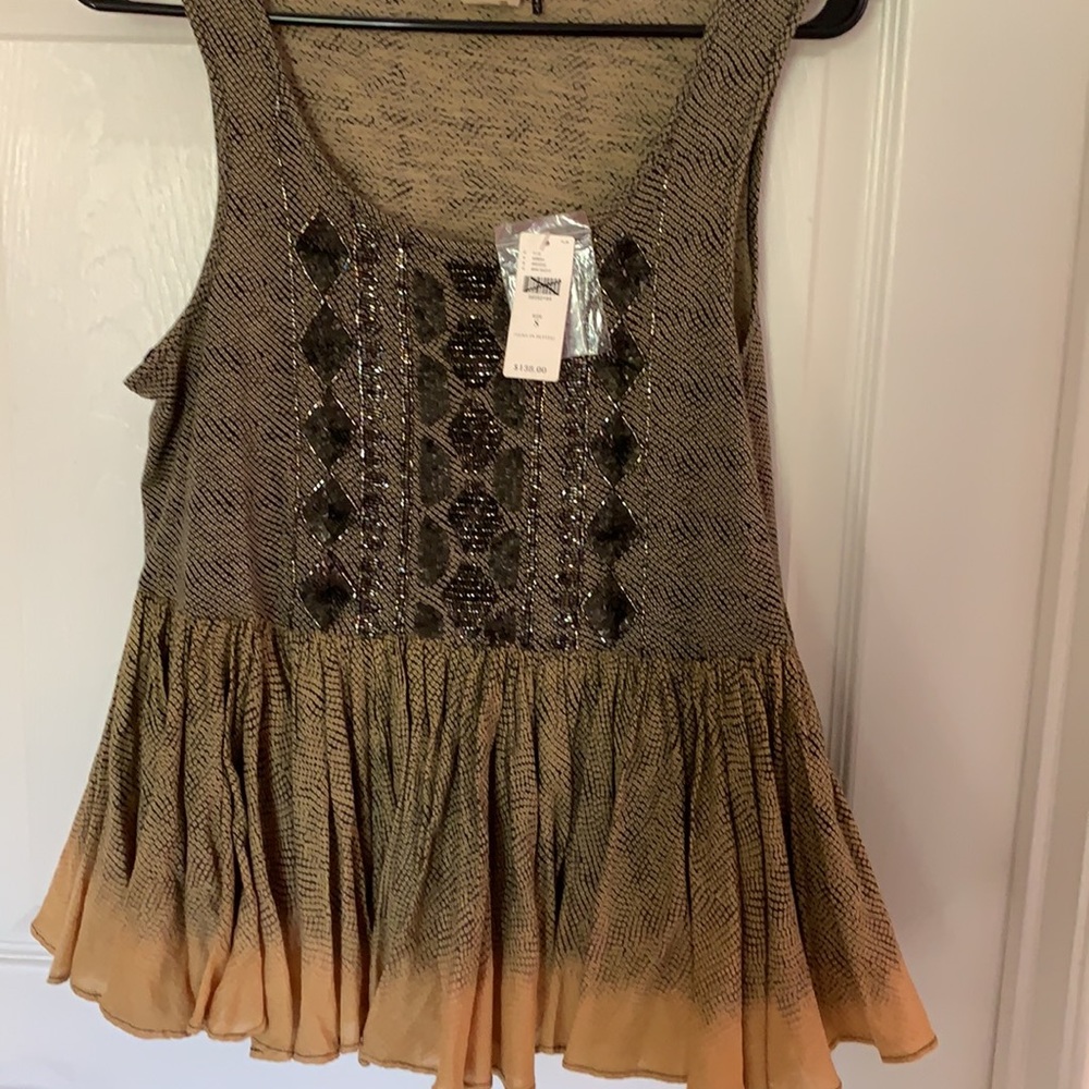 Anthropology beaded tunic